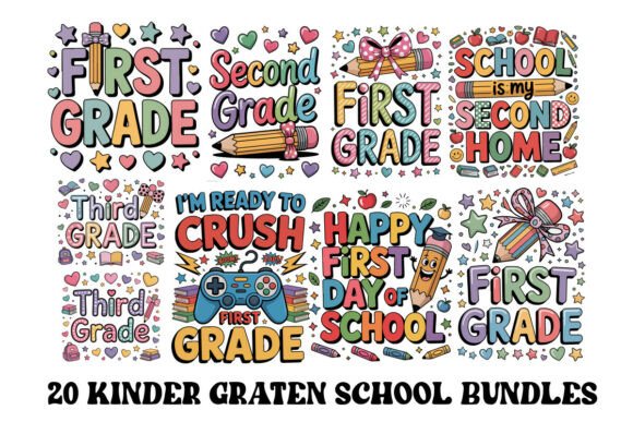 20 Back to School Kinder Gartan Graphic: A Designer's Take