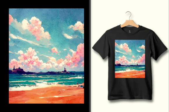 Capture Tranquil Moods with a Cloudy Sea Beach PNG