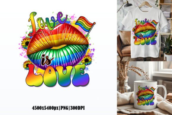 Celebrate Identity: The Love is Love LGBT Sublimation Graphic