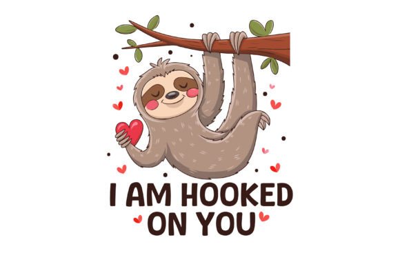 Sloth Valentine Graphic for Sloth Lovers: A Design for Every Occasion