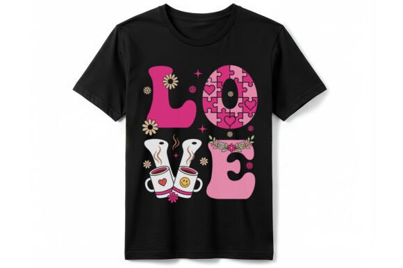Spread Positivity with a Coffee Love Heart Graphic T-shirt