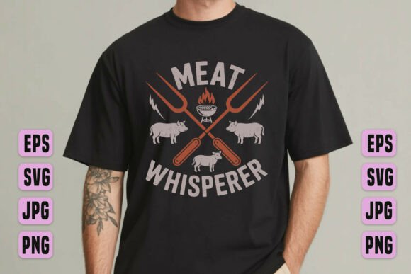 Unleash the Meat Whisperer: Bold BBQ Graphics for Grill Masters
