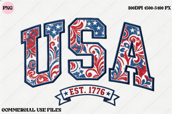 USA Est 1776 Patriotic Grunge Graphic: Bold Americana for Your Designs
