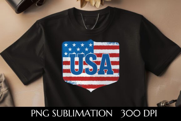 USA Flag Textured Graphic: Bold Design with Authentic Spirit