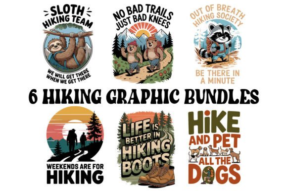 Wild Trails Hiking Graphic Bundles: Your Outdoor Brand Toolkit